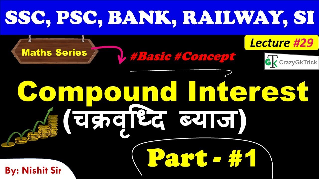 Compound Interest | चक्रवृध्दि ब्याज | Compound Interest Tricks | Part #1| Math's Series Lecture #29