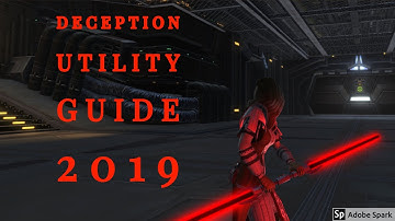 SWTOR: Deception Assassin Utilities Guide (Sept. 2019) [Ranked&Regs]