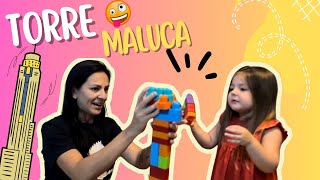 MAITÊ BRINCANDO DE TORRE MALUCA COM A MAMÃE