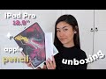 ipad pro + apple pencil 2 UNBOXING 🍎📦✨