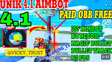 AIMBOT  CONFIG BGMI 4.1 | BGMI NO RECOIL CONFIG 4.1 | BGMI 4.1 AIMBOT OBB [ 100% Safe No Ban Main id