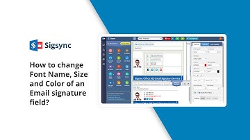 How to change the font name, size and color in email signature?