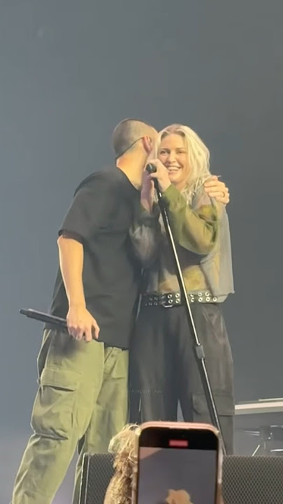 Mike supporting Emily at her first-ever Linkin Park concert!