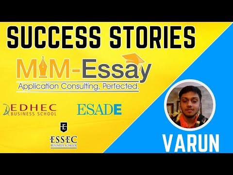 MiM-Essay Review - EDHEC, ESSEC & ESADE — video review
