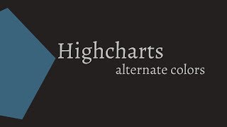 Highcharts - alternate colors