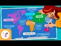 Continents And Oceans Around The World