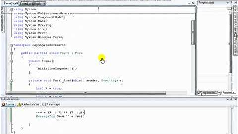 Operadores Lógicos  Visual .Net C#