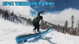NEXT LEVEL Terrain Parks in TAHOE Right Now!