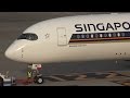 Singapore Airlines Airbus A350-900 9V-SMG Pushback and Takeoff [HND/RJTT]