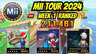 Week 1 Ranked Cup  Mii Tour (2024) | Mario Kart Tour