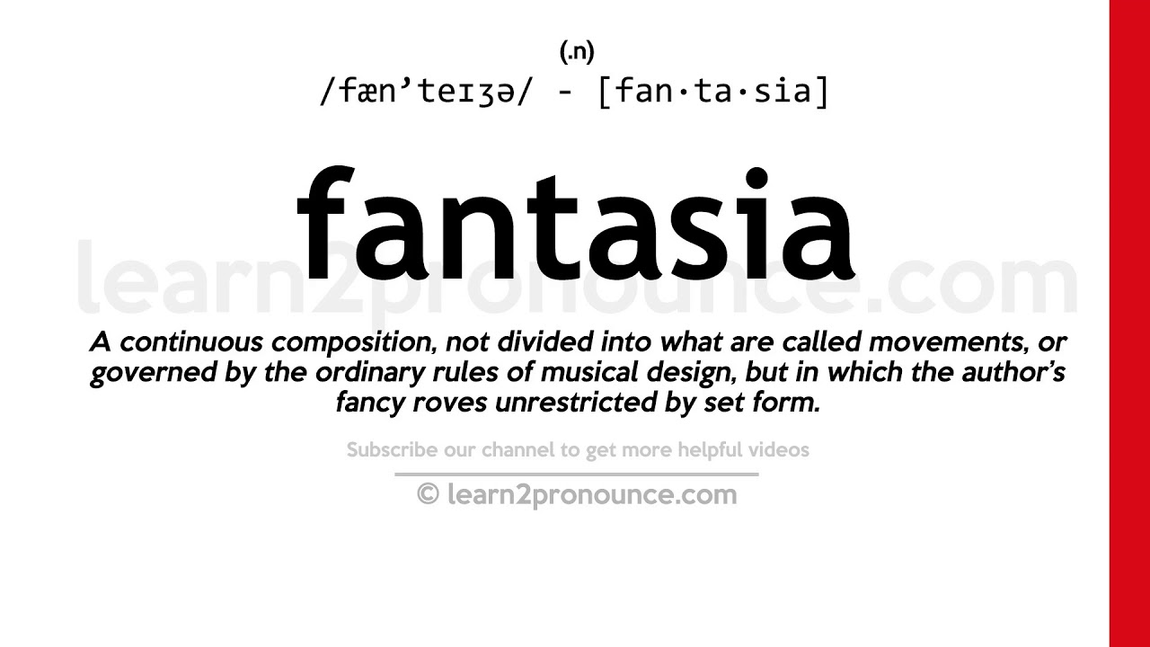 The Definition Of Fantasia Flash Sales