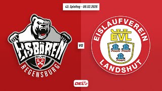 43. Spieltag DEL2 | Eisbären Regensburg vs. EV Landshut | Game Highlights