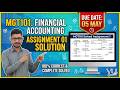 Complete MGT101 Assignment 1 Solution | 100% Correct & Complete Solved | Financial Accounting
