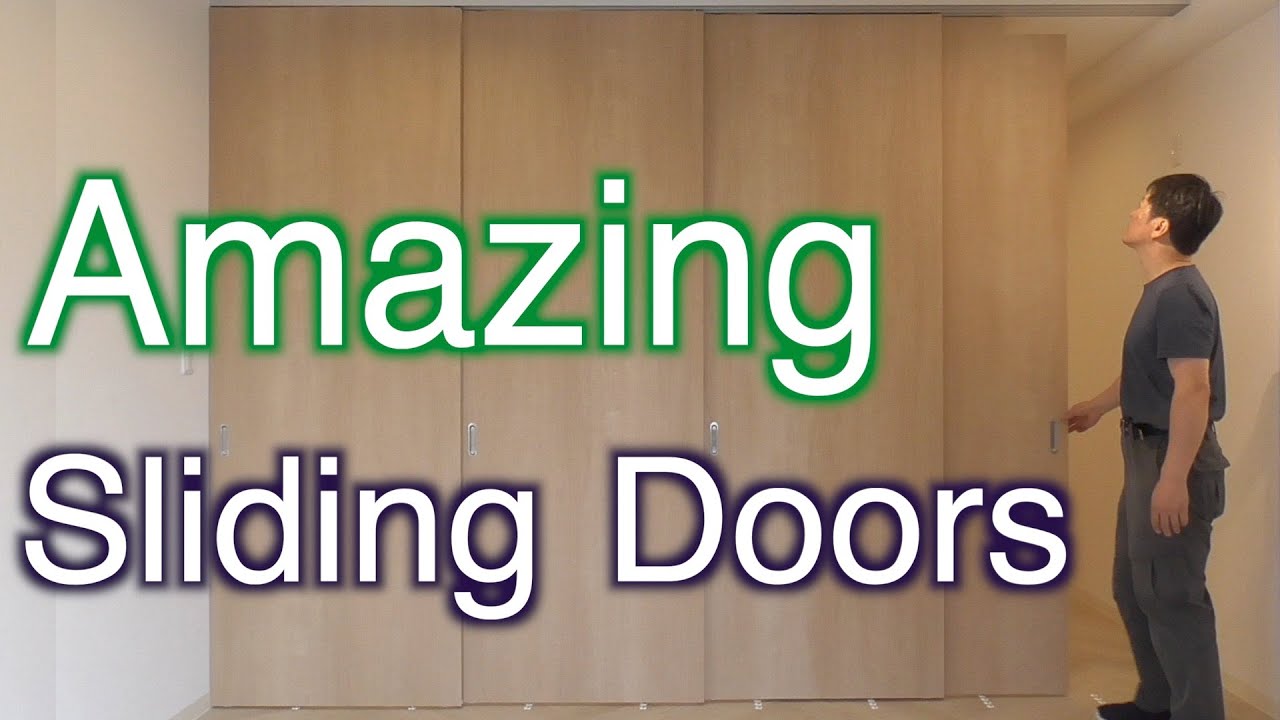 Japanese woodworking projects // Amazing Japanese sliding doors