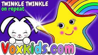 🌈 Twinkle Twinkle Little Star ⭐ on Repeat | Kids Song | 10 Min | MyVoxSongs
