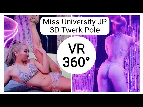 Twerk PoleDance, 360° VR Bikini Girl Dance by Japanese Celebrity - 3D Japanese Model