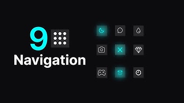 9 Dots Navigation  using Html CSS & JavaScript || JS Program || 9 Dots Navigation Menu