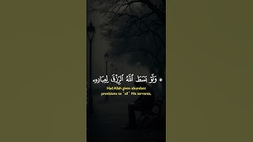 * وَلَوْ بَسَطَ اللَّهُ الرِّزْقَ لِعِبَادِهِ//😴😊/#اكتب_شي_تؤجر_عليه #قران_كريم #تلاوة_خاشعة