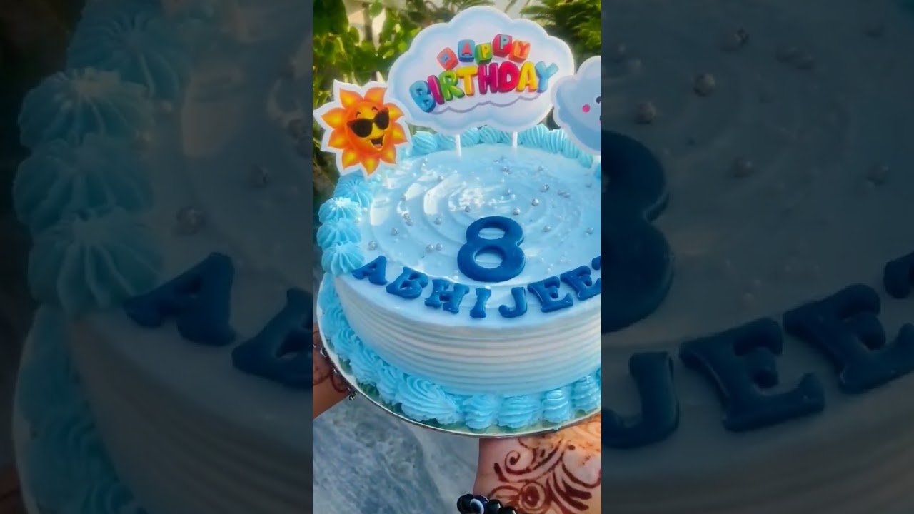 New birthday Cake Decoration for 8 years old boy || kids boy birthday Cake decoration 