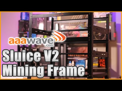 Aaawave 12 GPU Sluice V2 Open Mining Rig Frame Review