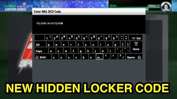 NEW HIDDEN LOCKER CODE IN NBA 2K21 MY TEAM | HIDDEN LOCKER CODES