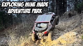 Taking in the Sights and Hitting a Nasty Ledge at Mine Made Adventure Park in Knott County Kentucky