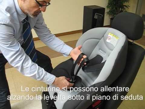 Installazione di un seggiolino universale gruppo 0-1 non Isofix nella  stessa direzione di marcia. - YouTube