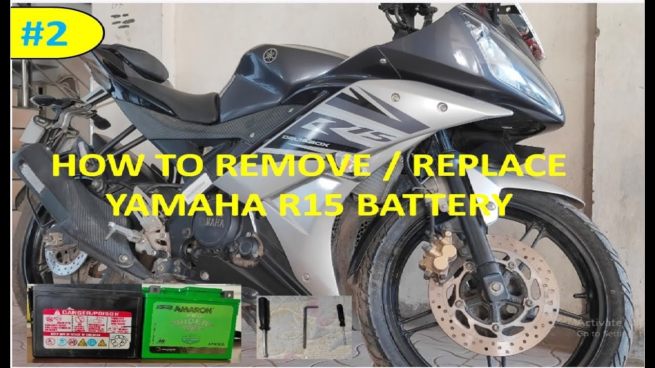 How to Remove / Replace Yamaha R15 Battery YouTube