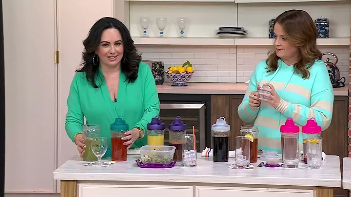 LocknLock Set of 2 Tritan Shaker Bottles w/ Locking Lids on QVC