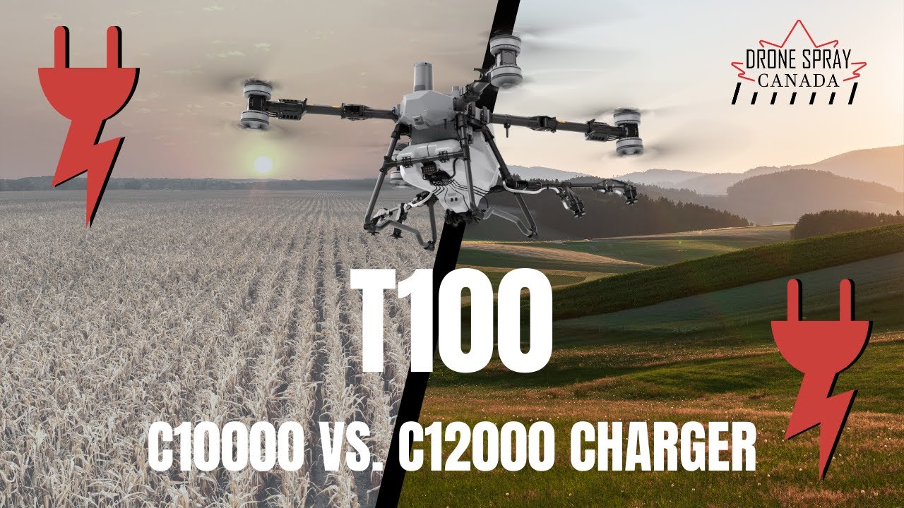 DJI Agras T100 | Charger Comparison | 50 Acre Test | C10000 vs C12000 & Generator Options
