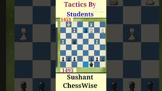 Student Goes For A Combination - Intermediate Level ! #shorts #chessshorts