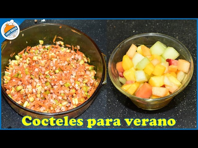 Para quitar el antojo de pan, come estos cocteles de fruta y verduras | Chef Roger Oficial