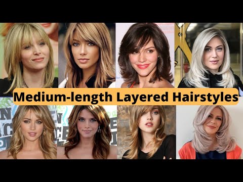 22 Medium Layered Haircuts with Side Bangs for a Chic Combination