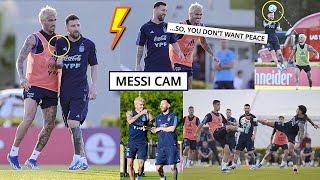 Messi Makes De Paul Unexpectedly Dirty🤣| Argentina Training Ahead Of Uruguay!