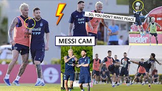 MESSI Makes DE PAUL Unexpectedly DIRTY🤣| Argentina Training ahead of Uruguay!