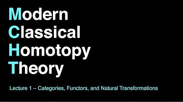 Homotopy Theory | Lecture 1