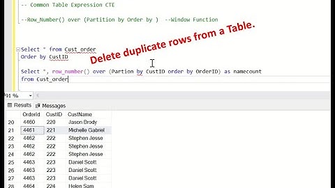Find and delete duplicate rows from a table - SQL