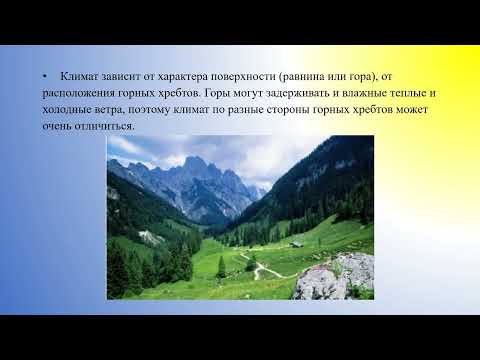 Понятие о климате, его отличие от погоды. Основные типы климата география 6 кл