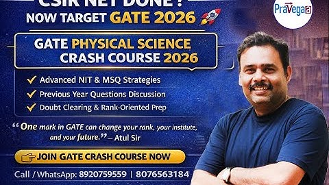 CSIR NET Done? Now Target GATE 2026 | Physics Crash Course Starts 3 Jan