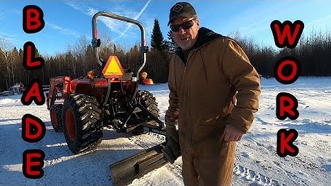 Blading ruts and ice,scraper style.
