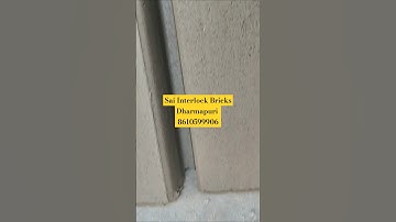 Interlock Bricks Factory - Sai InterlockBricks Dharmapuri Cement Bricks with Interlocking Technology