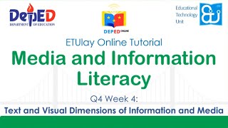 Text And Visual Dimensions Of Information And Media Mil Shs Quarter 4 Week 4