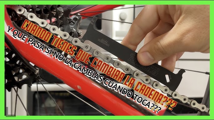 MATINA Verificador de cadena, herramienta de control de cadena de bicicleta  y medidor de cadena, indicador de desgaste de cadena e indicador de