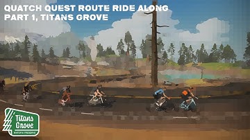 Zwift - Quatch Quest route ride along part 1, Titans grove
