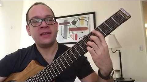 8-String Guitar Lesson 7: Blues Progressions (Drop E Tuning)