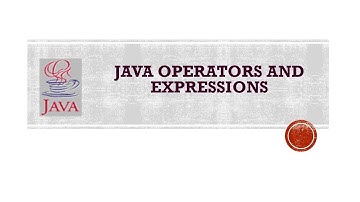 Java Operators and Expressions