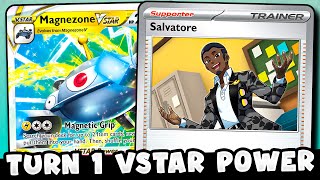 TURN 1 Magnezone VSTAR Power With This CRAZY Salvatore Combo!