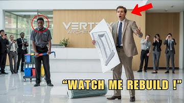 “Bring Me the Real Architect” CEO Said— Then the Black Janitor Walks Up and Stuns the Room