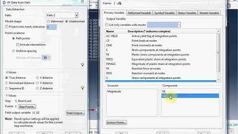 ABAQUS tutorial : Path tool to export data to text file