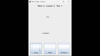 Create Rock Paper Scissors Game using java #javaprogramming #swing #gamecreation #codewithme